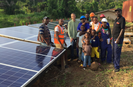 Switching on the power for the first time - big impact for a small village